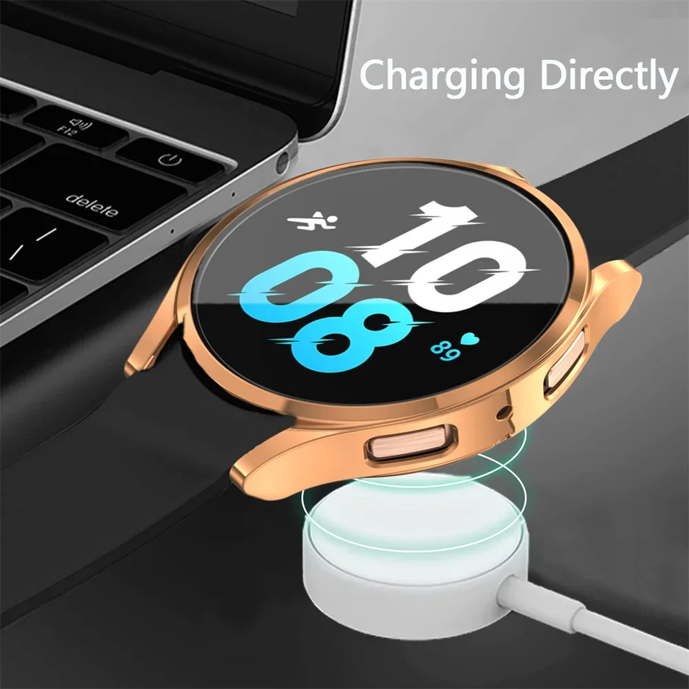 TPU Case for Samsung Galaxy Watch 5-4-Active 2 40mm 44mm Active2 soft Shell Full cover Bumper Screen Protector film Accessories