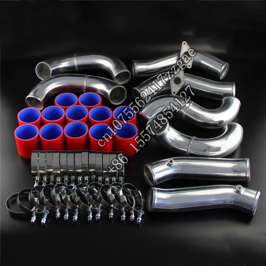 

Aluminum Racing 2.75" Intercooler Piping Kit Fit GT-R R35 VR38DET VR38 09-15