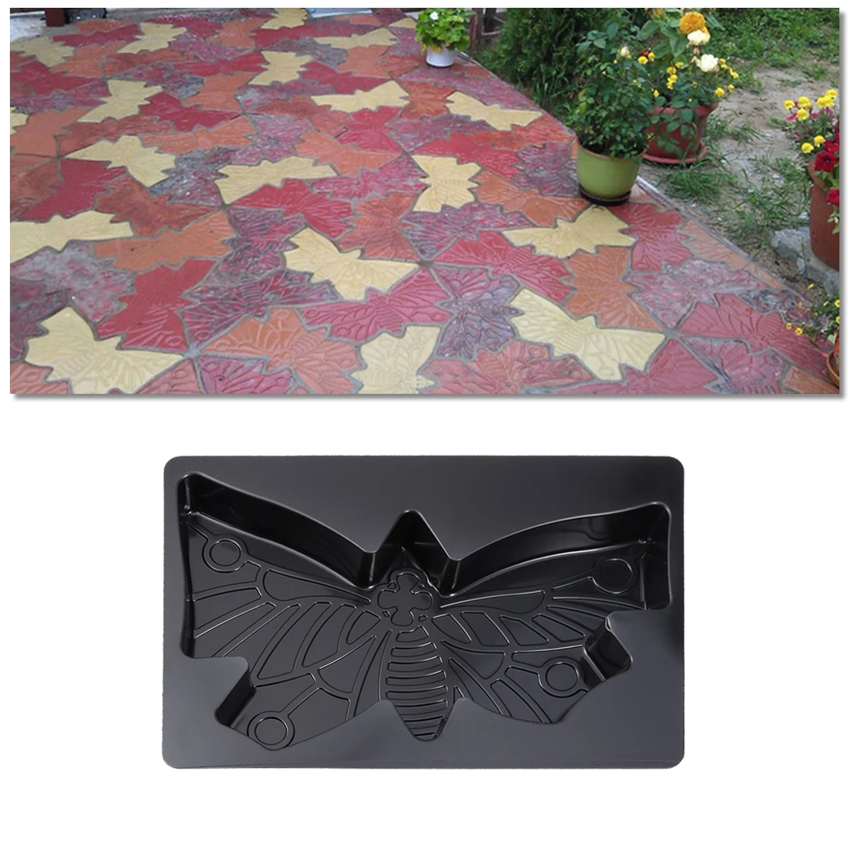 

Paving Mold Walkways Patio Paver Concrete Personalized Cement Brick Diy Modern Path Floor Mould Reusable Plastic Stepping Stone