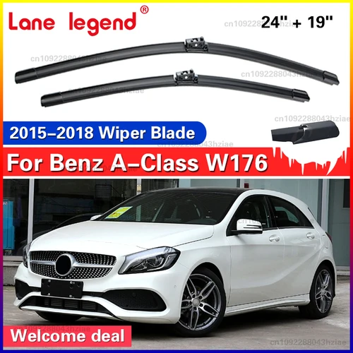 Imagen 2 del producto Escobillas de limpiaparabrisas de coche para Mercedes Benz Clase A W176 2015 2016 2017 2018 A Klasse A160 A200 A180 A45 Accesorios