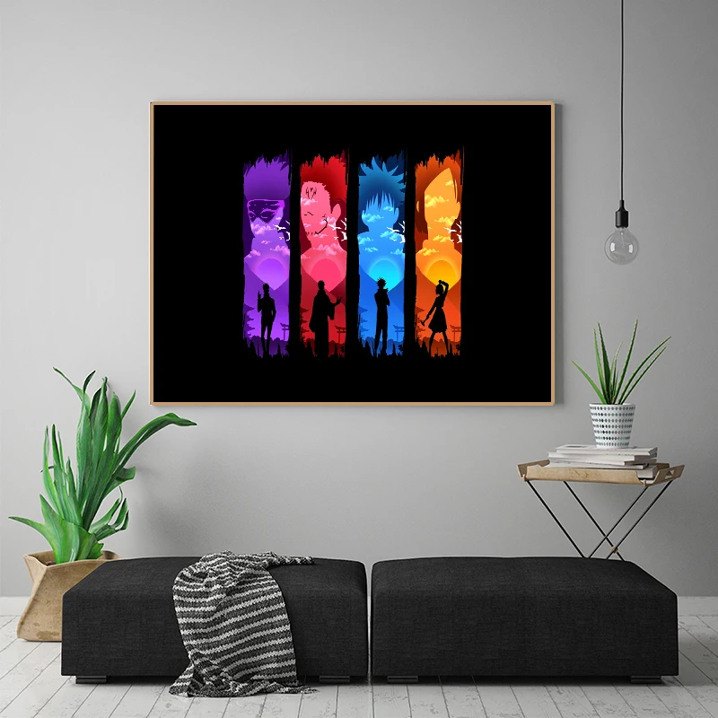 انمي ياباني Jujutsu Kaisen الجدار ملصق فني Satoru Gojo Yuji Itadori خلفيات غرفة المعيشة غرفة نوم ديكور المنزل قماش اللوحة #6