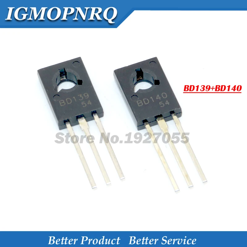 20PCS BD139 BD140 ( 10PCS BD139 + 10PCS BD140 ) TO126 TO-126 new voltage regulator