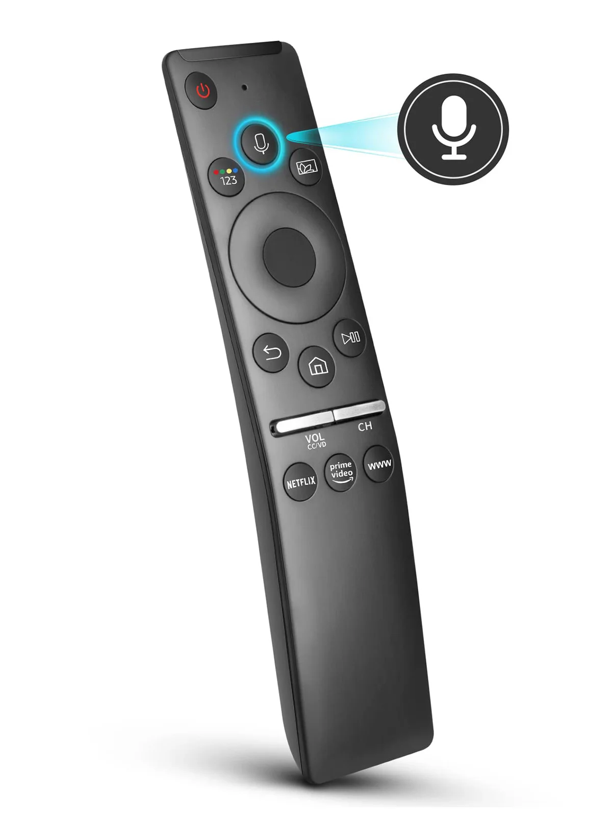 Zamienny pilot głosowy do telewizorów Samsung, kompatybilny ze wszystkimi telewizorami Samsung z funkcją głosową (Smart TV, QLED, LED) — zdjęcie produktu 7