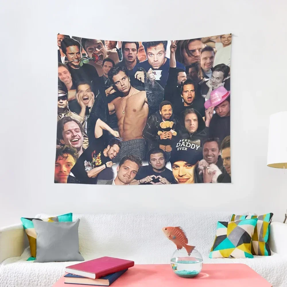 

Sebastian Stan (collage design) Tapestry Bedrooms Decorations Decorative Wall Murals Decor Home Tapestry