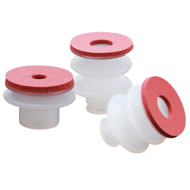 1/2/3 Layer Smalll Manipulator Vacuum Industrial Rubber Sucker Pad Sponge Silicone Vacuum Suction Cup Chuck