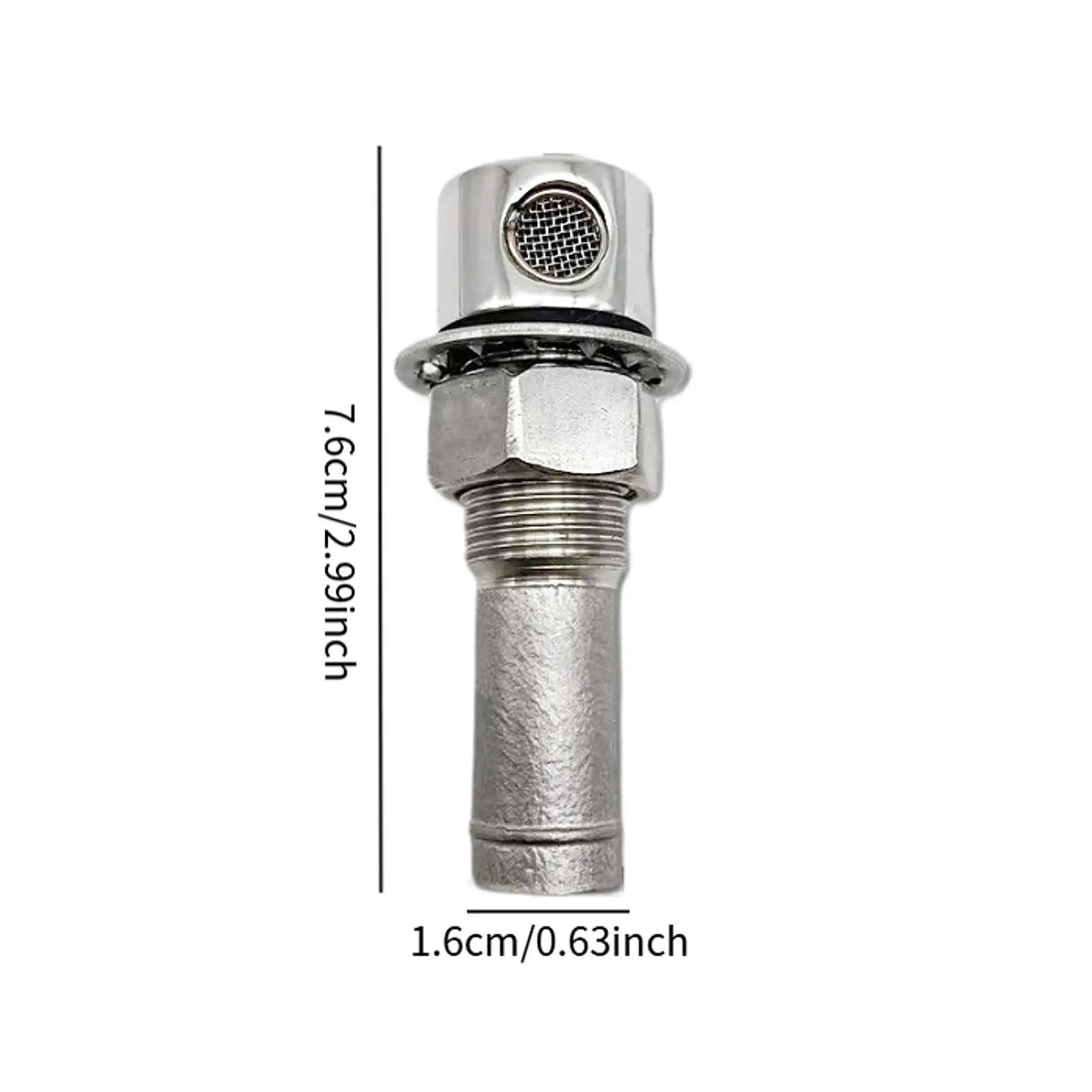 

Boat Fuel Tank Ventilation Stainless Steel Marine Accessory Sturdy Spare Part Air Hole for Marine Boat Yacht Simple Installation