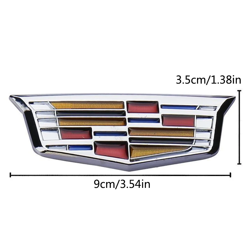 

Trunk Alloy Emblem, C-Pillar Window Badge Decal Sticker, Premium Exterior Accessory for Cadillac ATSL SRX BLS CT4 Deville XTS