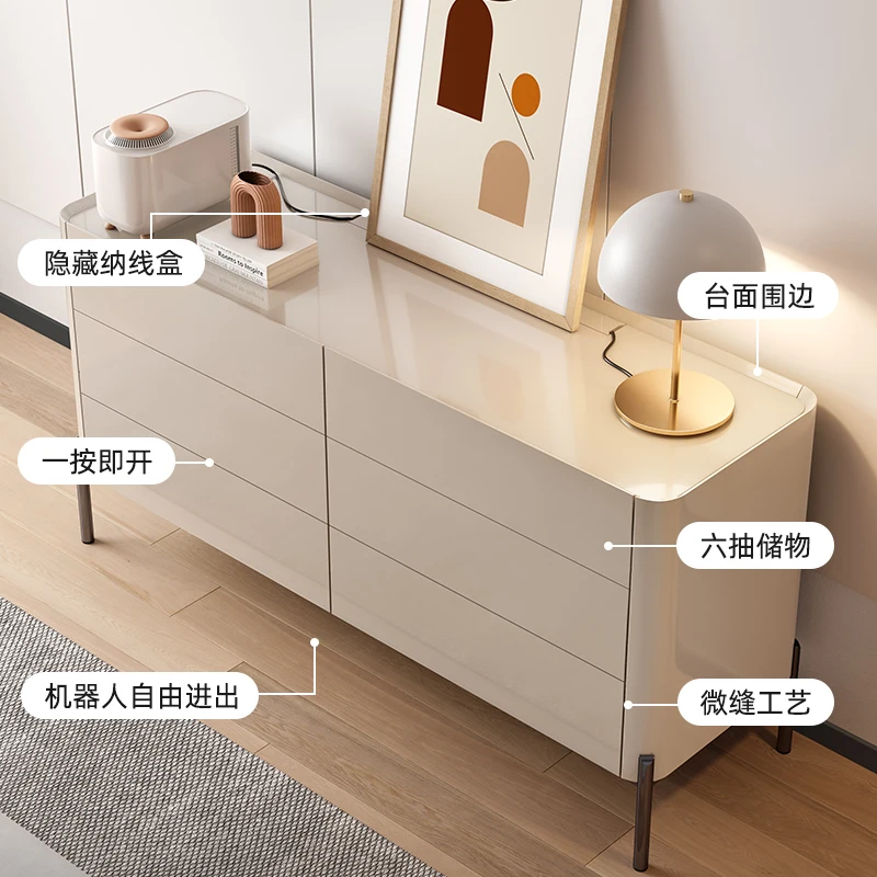 Six Bucket Cabinet Modern Light Luxury Storage Drawer Type Five Bucket Cabinet Storage Master Bedroom Entrance Cabinet