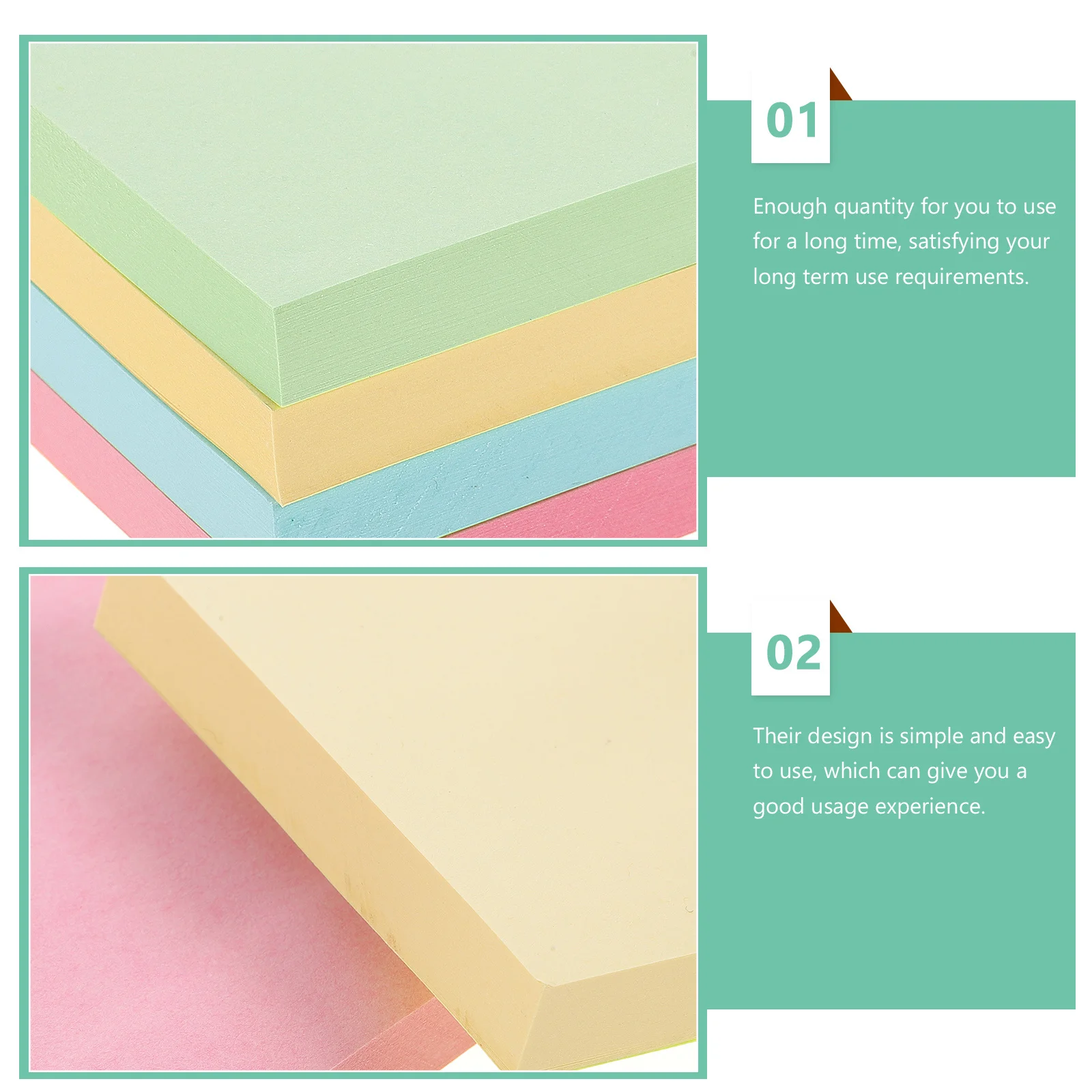 

8 Books Lovely Note Stickers Self-Adhesive Memo Pads for School Office Home Use Self-Stick Note Pads Household Memo Stickers