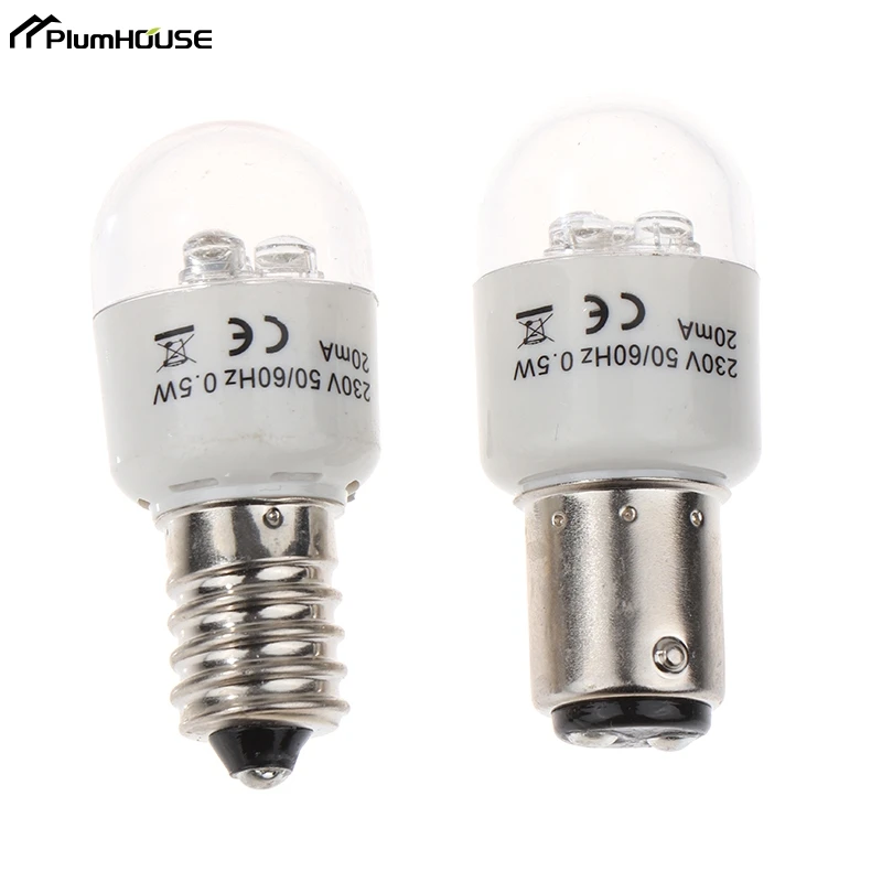 Sewing LED Bulb BA15D/E14 Light Illuminate 0.5W AC 190-250W Lamp Home Sewing Machine