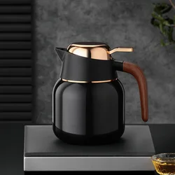 Ceramic liner Stainless Steel Thermos Kettle for Tea Maker Big Tea Filter Larger Capacity 1000ml Vacuum Thermos Bottle Tumbler