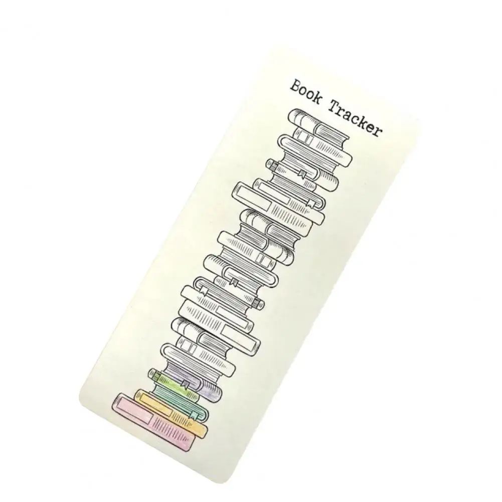 Novelty Bookmarks Portable Reading Tracker Smooth Writing Paper Ultimate Student Graduation Gift with Reading List Bookmark