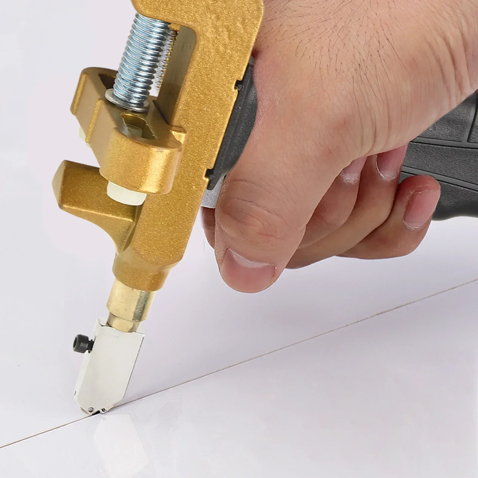 

2 In 1 For Tile and Glass Cutter Tool for Construction Ergonomic Handle for Enhanced Grip and Force Application