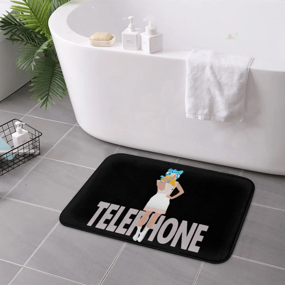 

Lady Gaga Telephone Non-slip Doormat Floor Mat Carpet Rug for Kitchen Entrance Home Balcony Footpad Mats