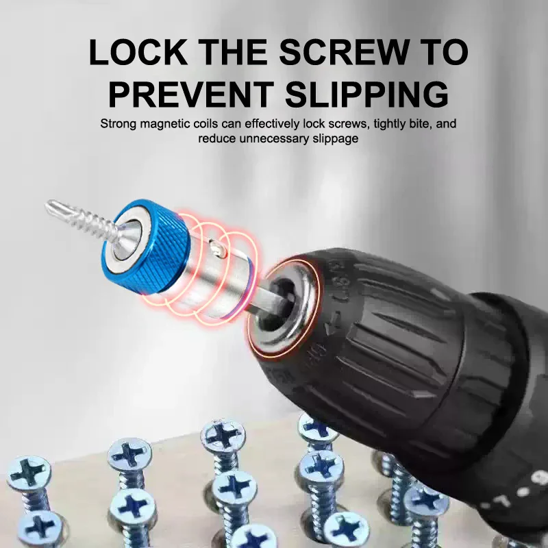 Universal 1 PCS Magnetic Ring Alloy Magnetic Ring Screwdriver Bits Anti-corrosion Strong Magnetizer Drill Bit Magnetic Ring