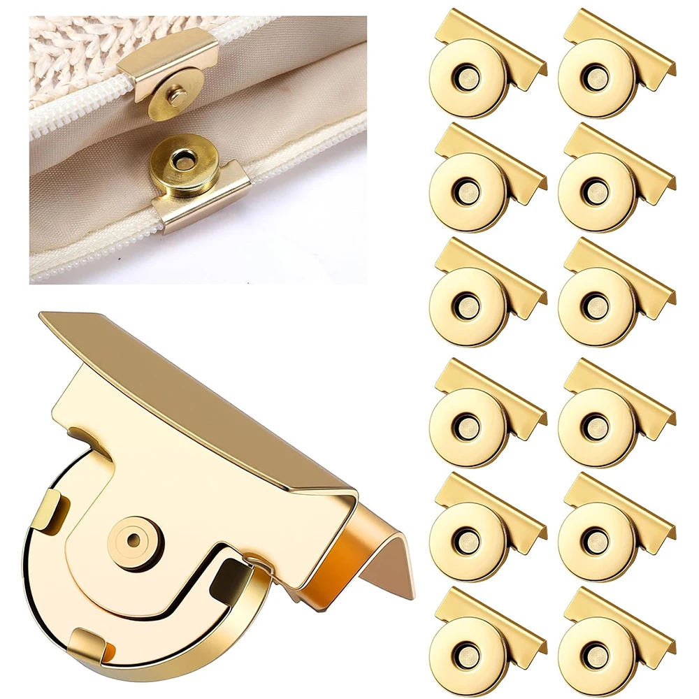 5 Paar (10 Stück) starke magnetische Druckknöpfe, Metallverschluss, ohne Nähen, Metallverschlüsse, Knöpfe für DIY-Bastelzubehör