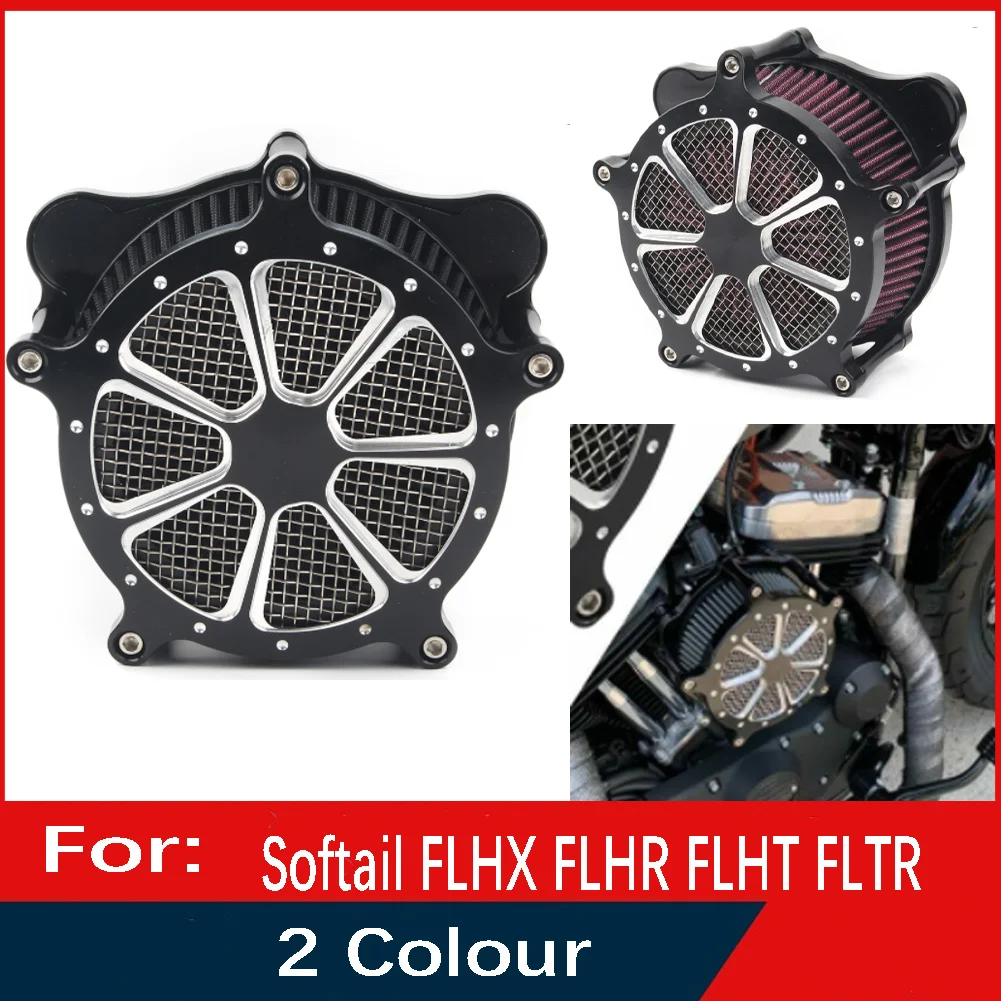 

Motorcycle Turbine Air Cleaner Intake Filter System Kit For Harley Electra Glide Filter FLHT FLHXXX FL 2008-2013 2014 2015 2016