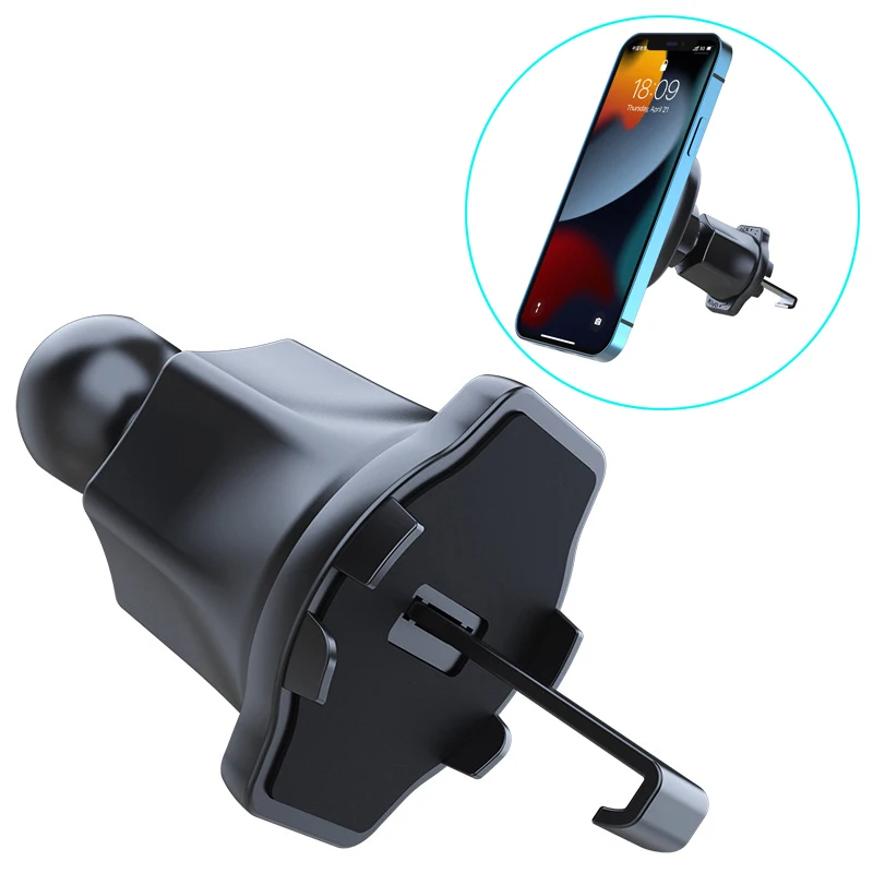 Universal Car Air Vent Clip 17mm Ball Head for Car Air Outlet Phone Holder 360 Rotation Phone GPS Brackets Air Vent Metal Hook