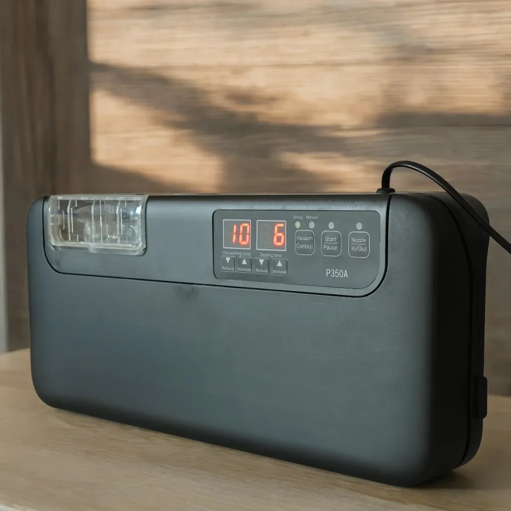 Machine à emballer sous vide de type buse, scellant électrique, sacs d'emballage en plastique