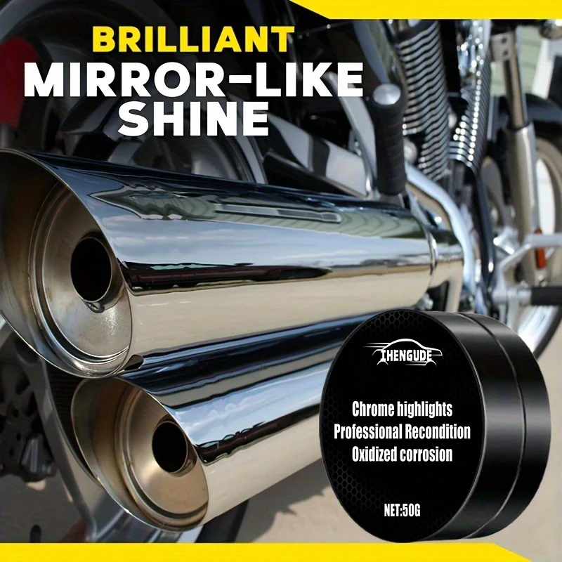 Professional Chrome Repair Paste - Metal Oxidation Restorer and Polishing Paste for Car Door Handles, Windows, Bumpers - Universal Use view 4