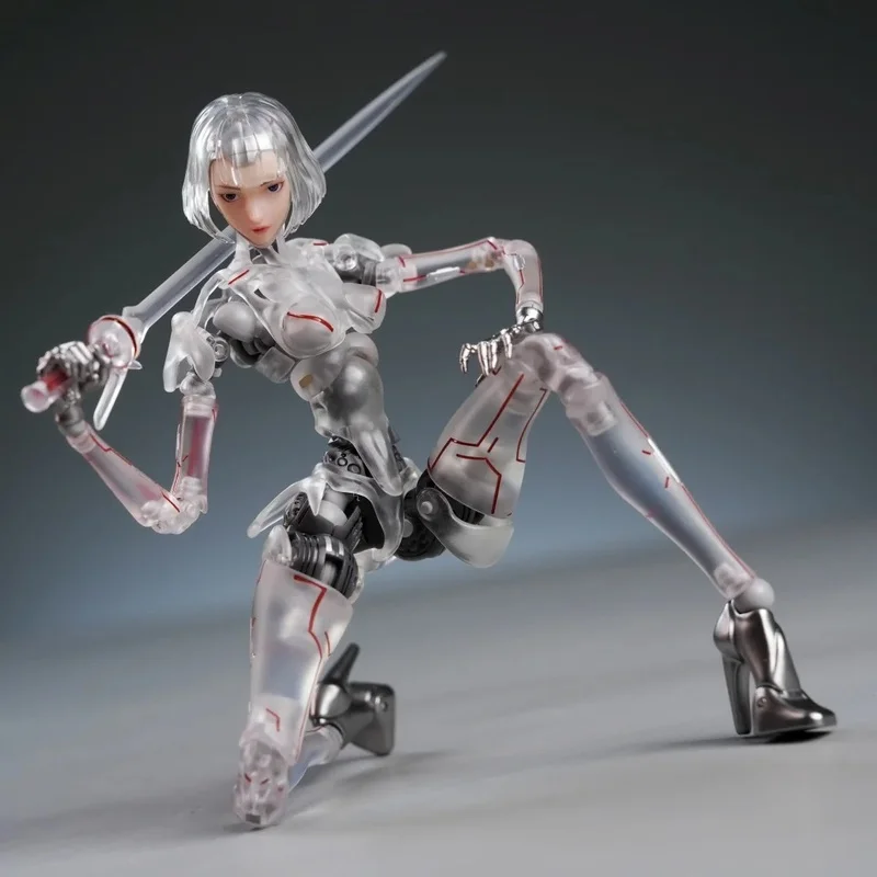 

Guke 1/12 Масштаб Женский Солдат Робот Агент C1 Фигурка Модель Прозрачный Скелет Полный Набор 6-дюймовая Коллекция Игрушек