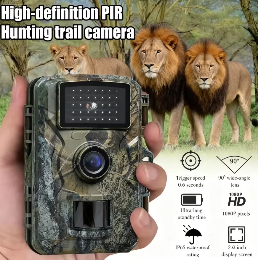 Hunting Camera 1080P 940nm IR Night Vision Outdoor Motion Trail Cam Activated Tracking Photo Trap Cam for Wildlife Surveillance
