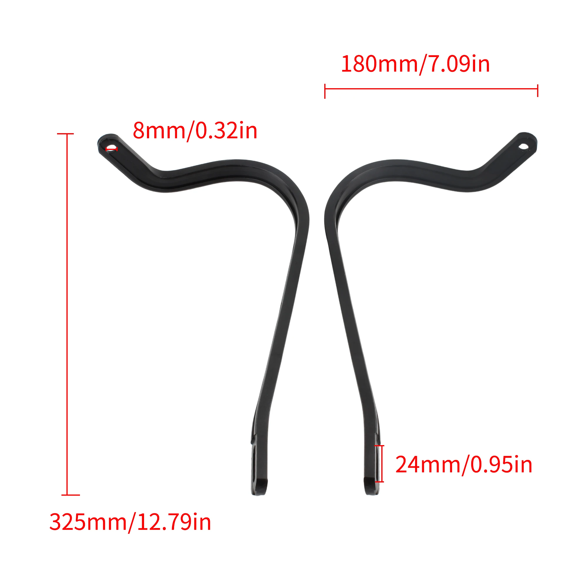 Protetor de mão para guidão de motocicleta, peças protetoras foscas únicas para klx rmz crf yzf exc atv motocross dirt bike enduro acessórios