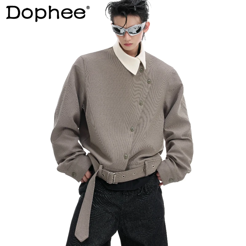 

Men's 2025 Autumn New Long-sleeve Stylish Shirts Men's Retro High-end Handsome Cotton Jackets Male Trendy Loose Comfort Shirts