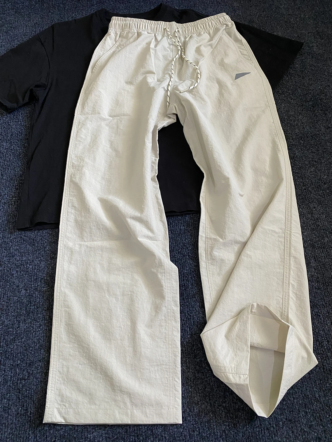 

Qui Dry Ice Silk Men's Summer Thin Knife Bendable Pants Outdoor Mountain Climbing orts Loose Fit Casual Trousers