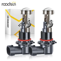2PCS Mini Projector Lens Car Headlight Bulbs LED 9005 9006 HB3 HB4 H10 26000LM 150W 6500K LED Fog Lights 12V Easy Installation