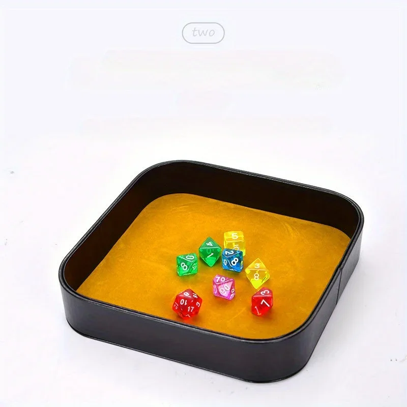 1pc Multi-color Dice Tray, Storage Box For Miscellaneous Items, Tabletop Game Dice Tray