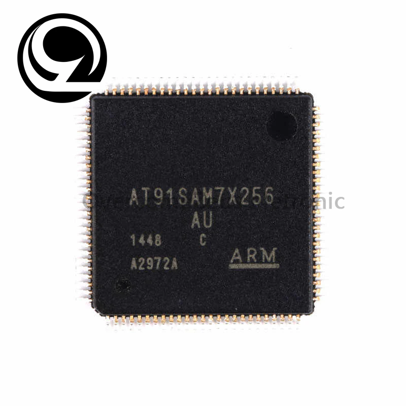 الأصلي حقيقية SMD AT91SAM7X256C-AU 32 بت متحكم ARM7 LQFP-100