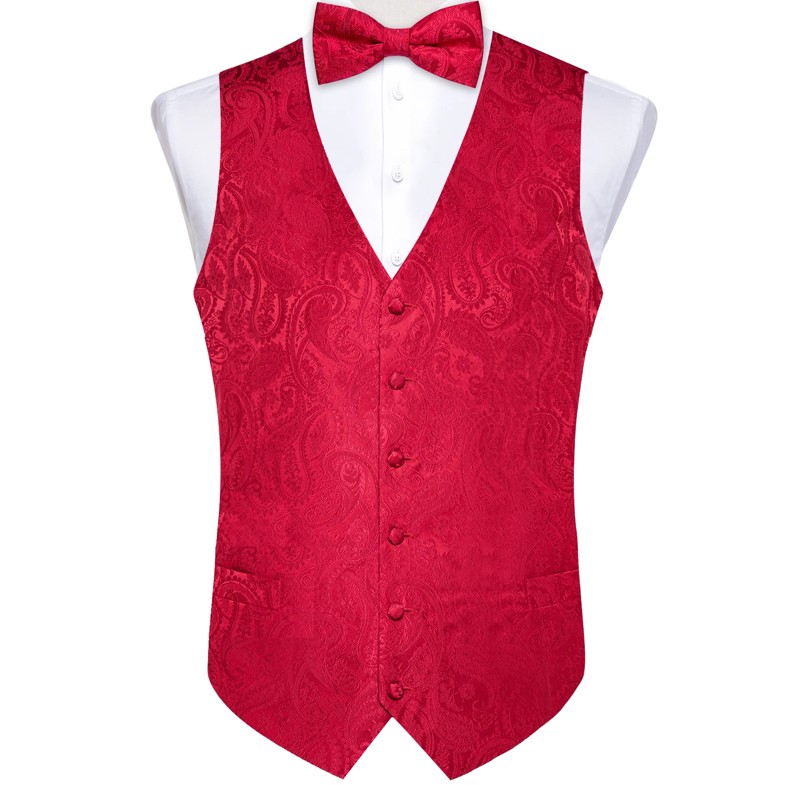 Gilet da matrimonio rosso pais - Pocket Square Set recensione e prezzo