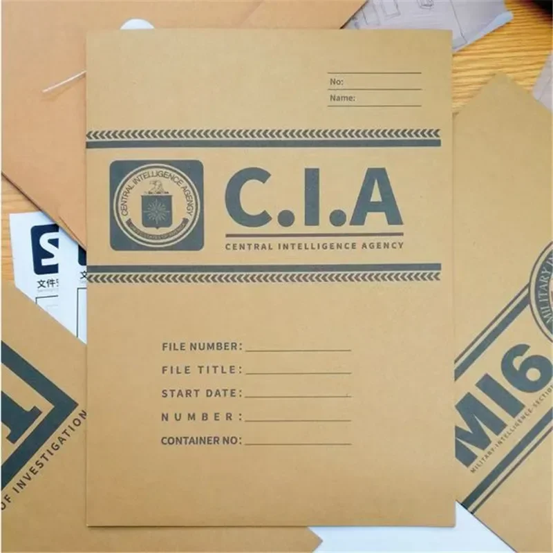 

Agent Portfolio Folder File Archives Cosplay FBI CIA Central Intelligence MI6 British Army Movie Film Prop Set