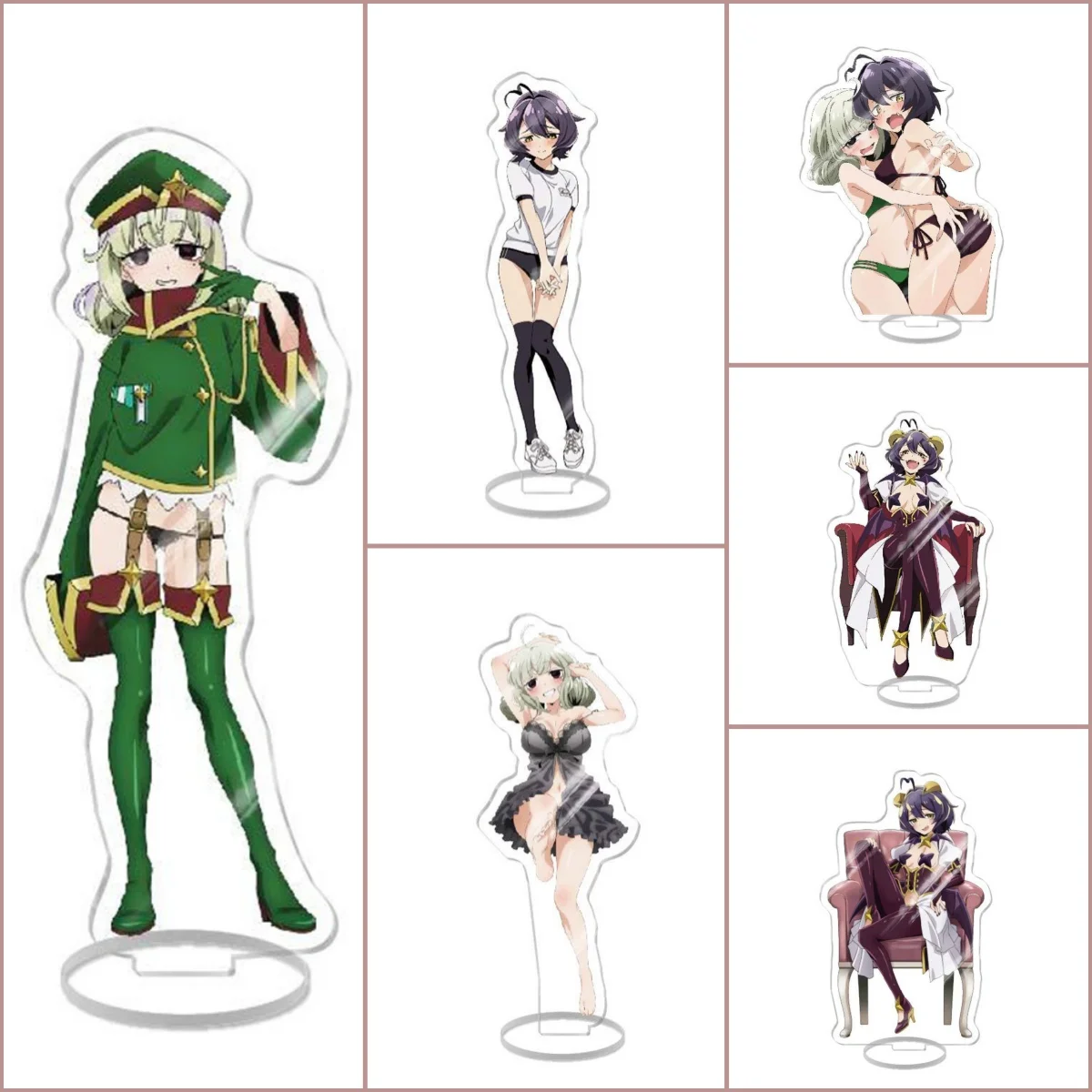 Anime gushing over magical girls  Bose Araga Kiwi Morino Korisu Acrylic Figure stand Pendant Cosplay Charm standing Gift