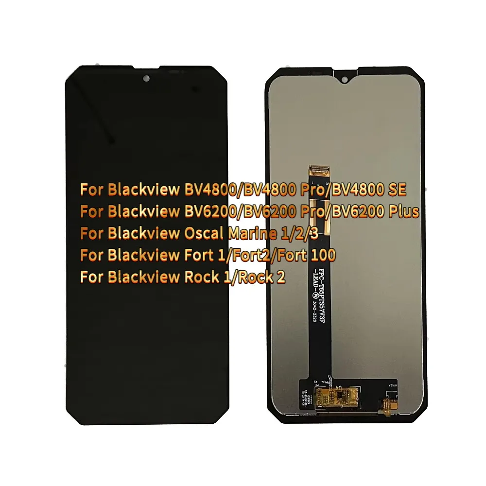 For Blackview Marine 1/Marine 2 Fort 1/Fort2/Fort 100 BV6200 Pro Rock 1/Rock 2 BV4800 Pro/BV4800 SE LCD Display Touch Screen