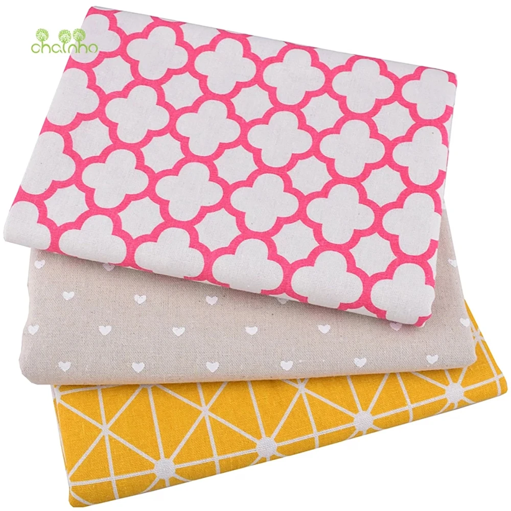 Chainho,Printed Cotton Linen F - Sewing Geotextile Fabric recension och pris