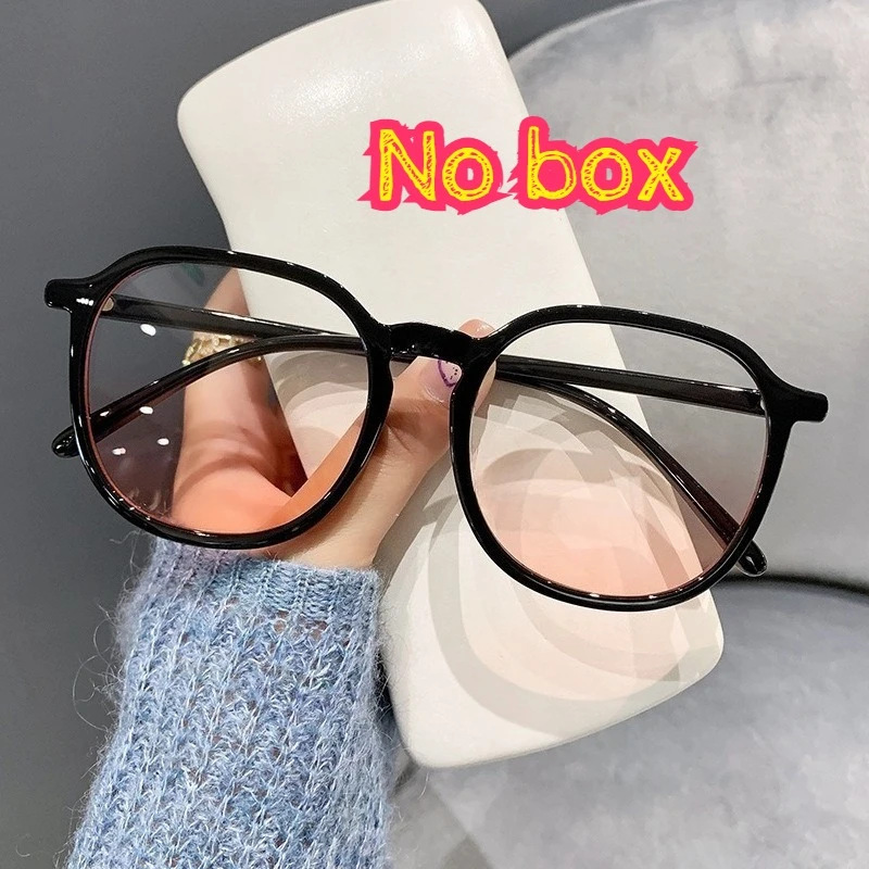 1pcs Blush Square Anti-Blue Light Glasses, Plastic Frame for Digital Devices