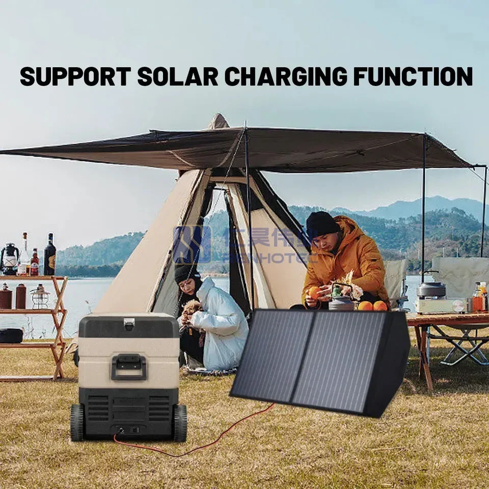 Household Mini Solar Fridge Solar Refrigerator with Dc Panel Power System for Camping/Travel