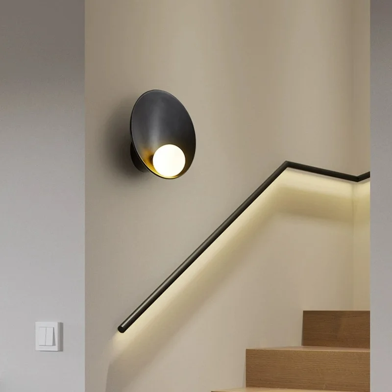 

2025 Modern new design Wall light Retro Wabi Sabi Wall lamp for Living Room Background bedroom Corridor handmade rattan lamp