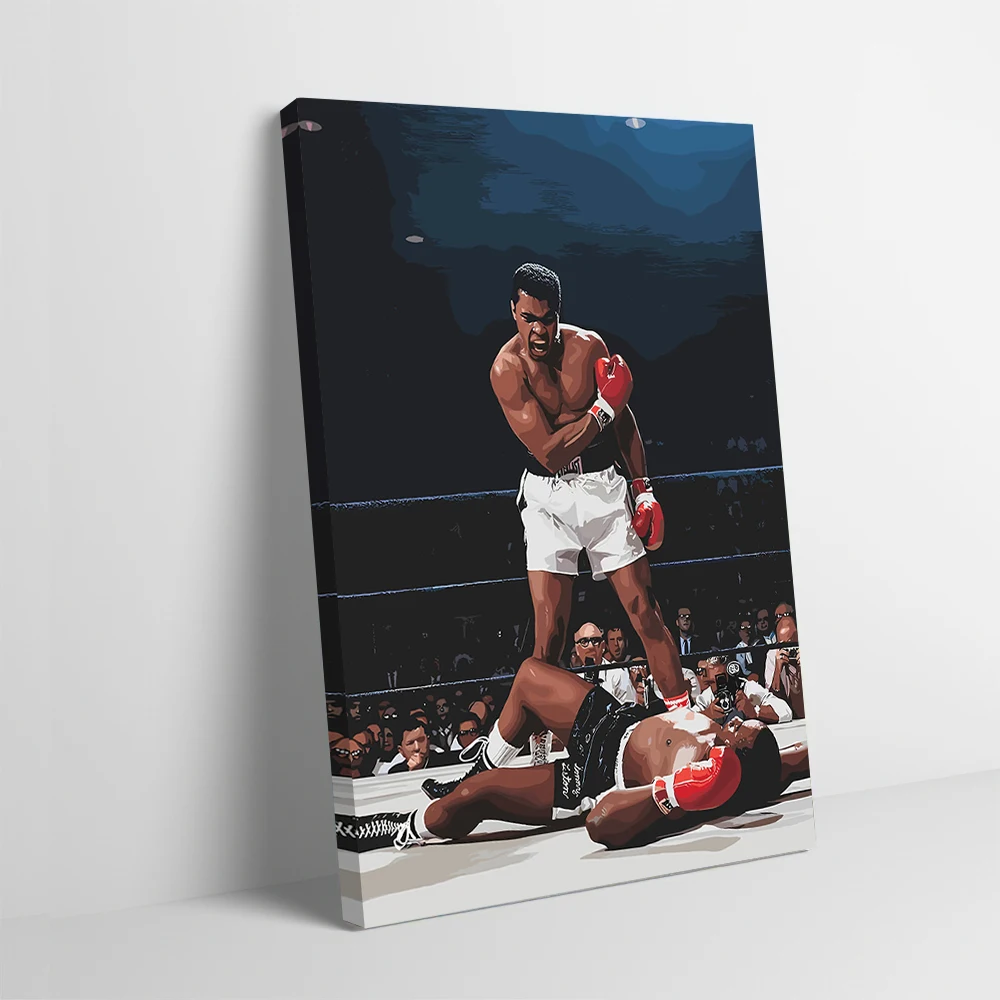 Мухаммед Али Кинокайтный постер настраиваемый печатный холст картина для фотографий настенное искусство роскошное украшение домашний декор для ванной комнаты