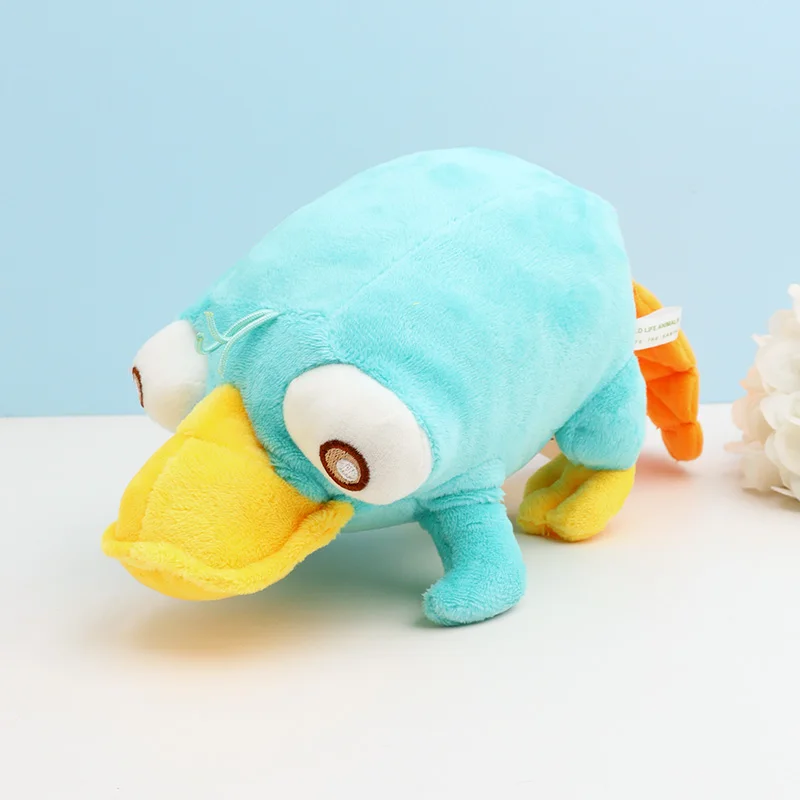 Phineas และ Ferb ของเล่นตุ๊กตา Perry The Platypus ตุ๊กตาสัตว์น่ารักเป็ด Kawaii ตกแต่งห้องผ้าฝ้ายนุ่มตุ๊กตาสําหรับสาวใหม่