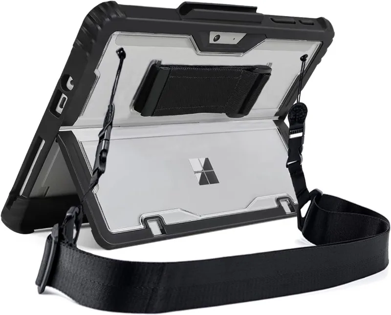 

For Microsoft Surface Go4 Go3 Go2 Go Tablet Protective Cases Thicken and Rugged Cover with Stand Case Have Hand Strap Shoulder