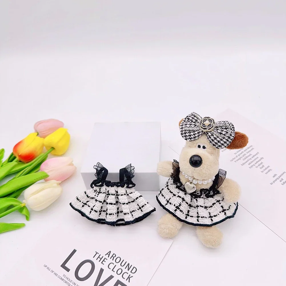 Mini Plüsch Puppe Kleidung Outfit Halskette Liebe Anhänger Perle Kette Zarte für Korea Kpop Exo Labubu Idol Strap Rock Zubehör