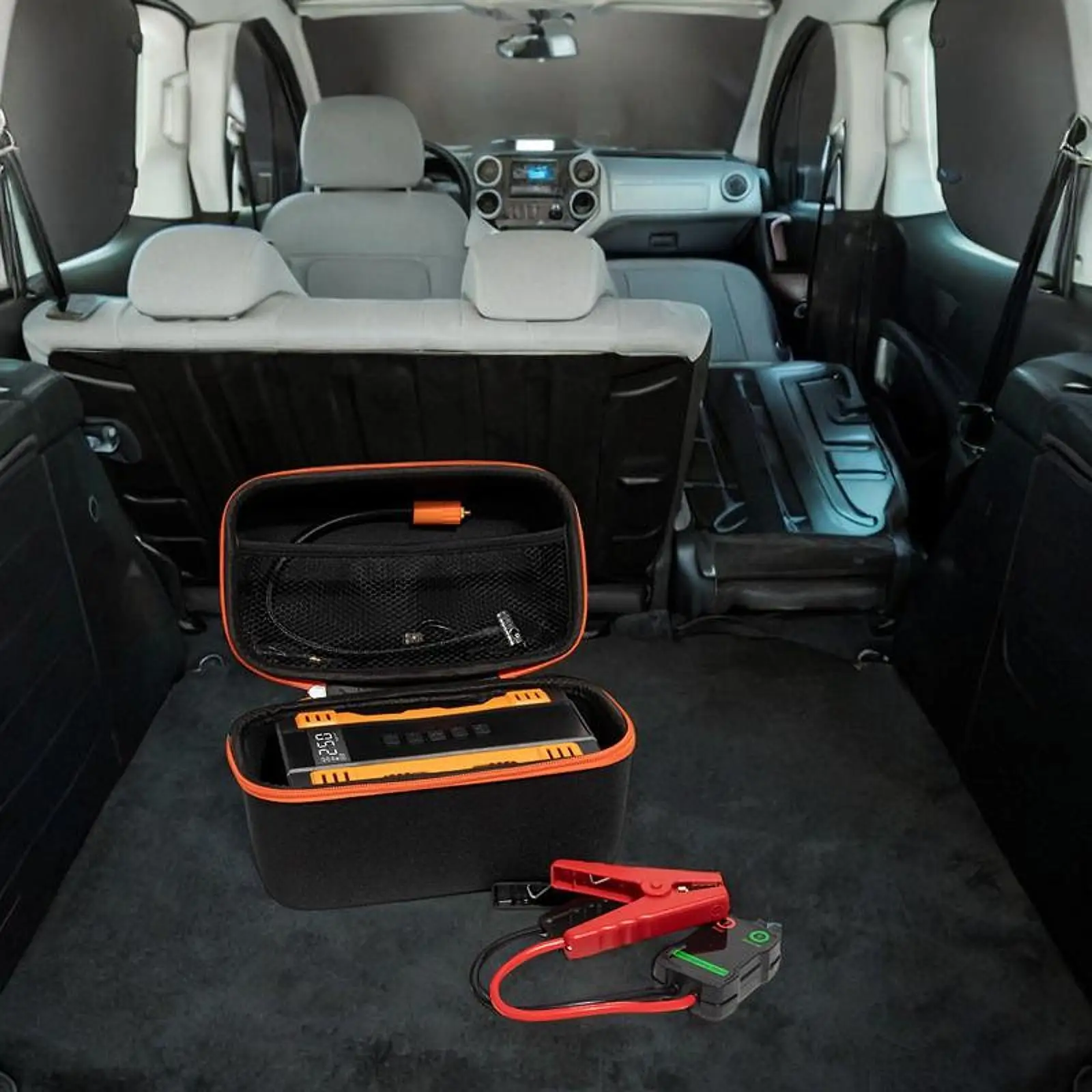 Hard Case for Car Starter, EVA, Storage Holder, Emergency Power Case, Practical