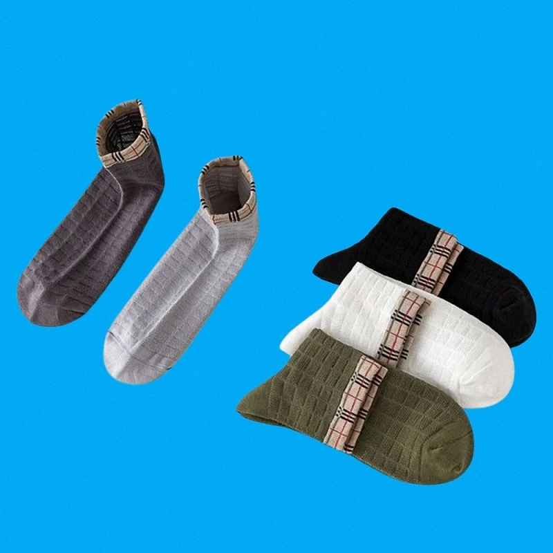 Calcetines deportivos de malla de alta calidad para hombre, medias finas, transpirables, desodorantes, absorbentes del sudor, 5/10 pares