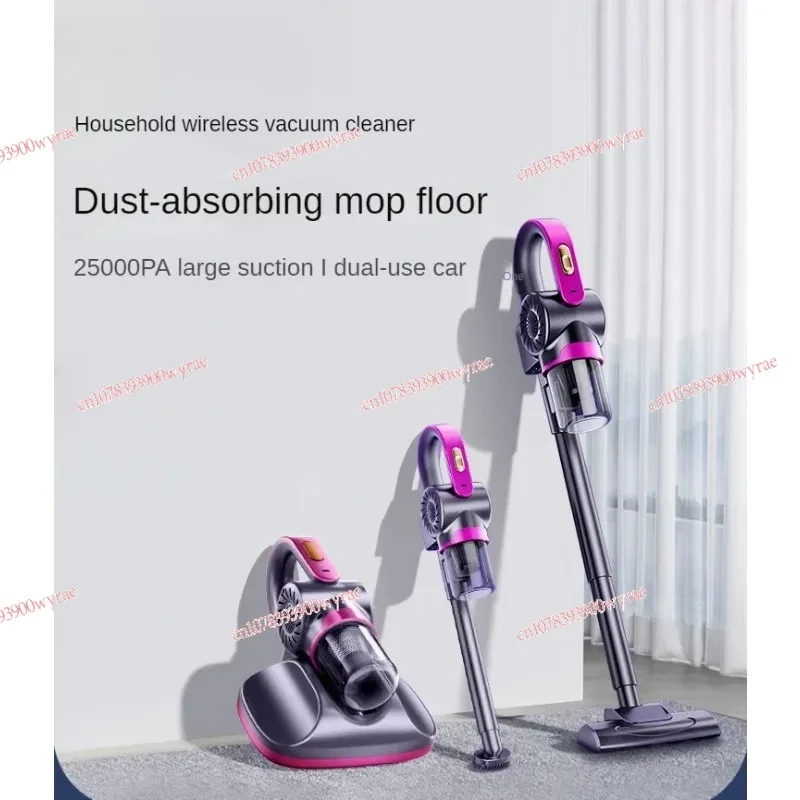 Powerful Cordless Vacuum Cleaner with 4-in-1 Cleaning for Home and Bed, Remove Mites with Quiet Operation, Model 3260