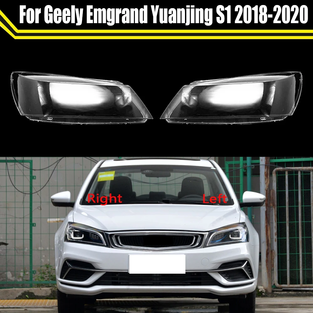 

Car Headlight Cover Headlamp Transparent Lampshade Lampcover Head Lamp Glass Lens Shell For Geely Emgrand Yuanjing S1 2018-2020