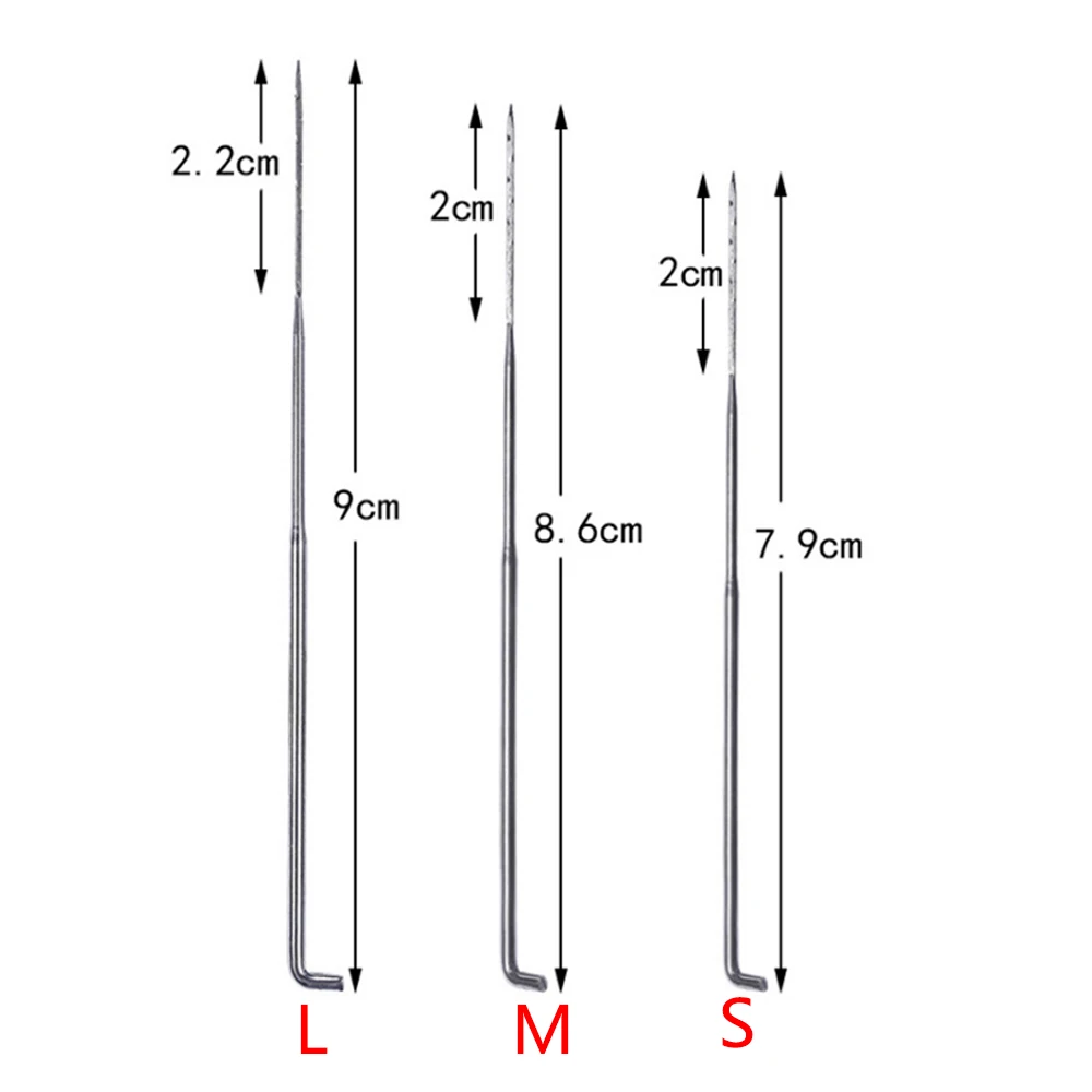 Juego de fieltro de lana de tamaño s/M/L, Kit de artesanía, herramienta de costura de aguja de tejer, accesorios de Patchwork, herramienta de