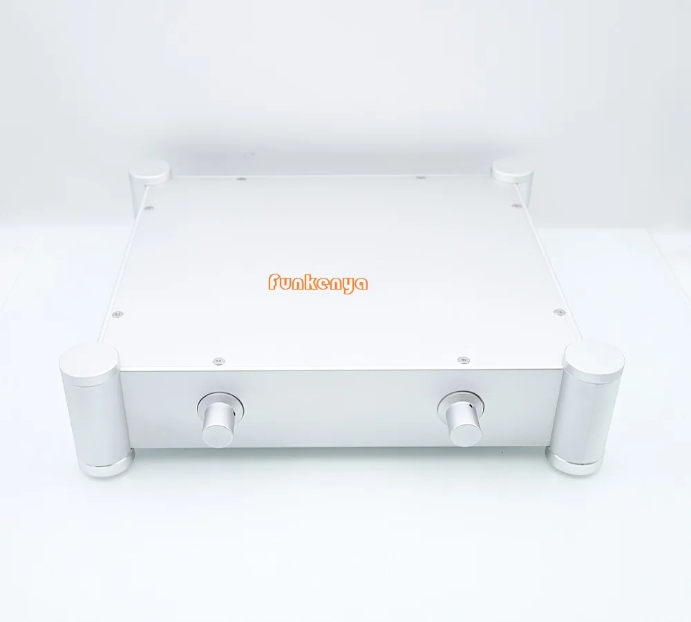 

DIY Amplifier W362 H86 D322 Sandblaste Aluminum Power Supply Case PSU Enclosure Round Headphone Housing Rear Class Box 3607T